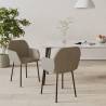 Dining Chairs 2 pcs Light Grey Velvet Colour light grey Quantity in Package 2 