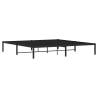 Elegant Black Metal Bed Frame - 193x203 cm | HipoMarket