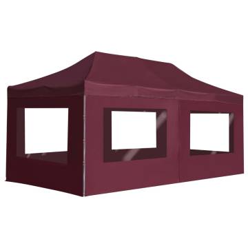 Professional Folding Party Tent 6x3m - Wine Red