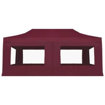 Professional Folding Party Tent 6x3m - Wine Red