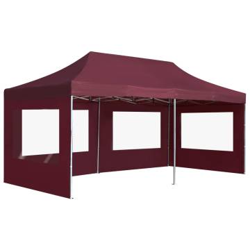 Professional Folding Party Tent 6x3m - Wine Red