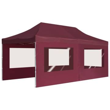 Professional Folding Party Tent 6x3m - Wine Red