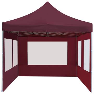 Professional Folding Party Tent 6x3m - Wine Red