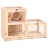 Hamster Cage 81x40x60 cm - Solid Wood Fir - Hipomarket