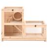 Hamster Cage 81x40x60 cm - Solid Wood Fir - Hipomarket