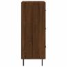 Modern Brown Oak Sideboard – Durable Engineered Wood, 34.5x34x90 cm