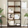 Bookshelf Brown Oak 78.5x33x153 cm Engineered Wood Colour brown oak Quantity in Package 1 Height 153 cm 