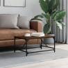 Stylish Brown Oak Coffee Table - 75x50x35 cm | HipoMarket