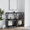 Console Table Black 100x28x80.5 cm Engineered Wood Colour black Quantity in Package 1 Length 100 cm 