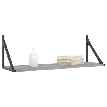 Wall Shelves 2 pcs Grey Sonoma - Stylish Storage Solution