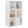 High Gloss White Book Cabinet - Stylish Storage Solution