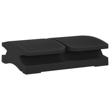 Ergonomic Footrest - Adjustable & Durable - Black 43.5x32.5 cm