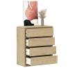 Drawer Cabinet SAUDA Oak - Solid Wood Pine Storage Solution