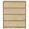 Drawer Cabinet SAUDA Oak - Solid Wood Pine Storage Solution