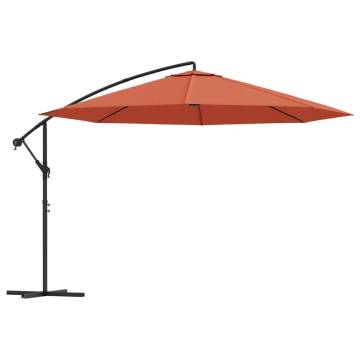 Cantilever Umbrella with Aluminium Pole 350 cm - Terracotta