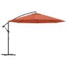 Cantilever Umbrella with Aluminium Pole 350 cm - Terracotta