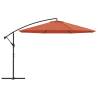 Cantilever Umbrella with Aluminium Pole 350 cm - Terracotta