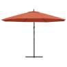 Cantilever Umbrella with Aluminium Pole 350 cm - Terracotta