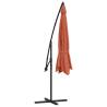 Cantilever Umbrella with Aluminium Pole 350 cm - Terracotta