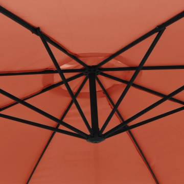 Cantilever Umbrella with Aluminium Pole 350 cm - Terracotta