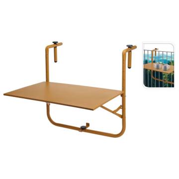 ProGarden Balcony Table - Matte Mustard Yellow Design