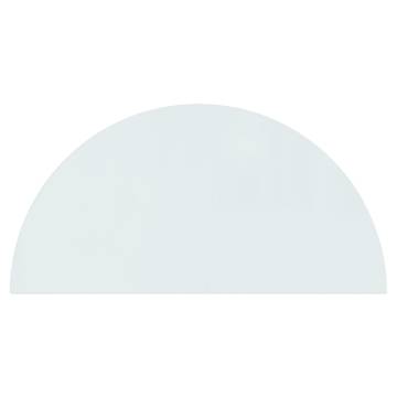 Fireplace Glass Plate Half Round 1200x600 mm - Premium Tempered Glass