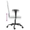 Height Adjustable White Mesh Office Chair - Comfort & Style