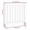 Radiator Cover 79.5x19x84 cm - Solid Pine Wood | HipoMarket