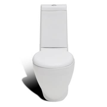 Elegant Stand Toilet & Bidet Set in White Ceramic - Hipomarket