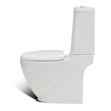 Elegant Stand Toilet & Bidet Set in White Ceramic - Hipomarket