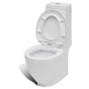 Elegant Stand Toilet & Bidet Set in White Ceramic - Hipomarket