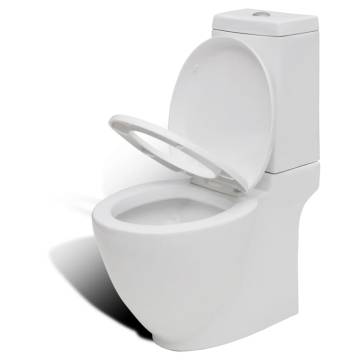 Elegant Stand Toilet & Bidet Set in White Ceramic - Hipomarket