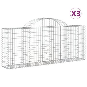 Arched Gabion Baskets - Durable Garden Barriers | HipoMarket UK