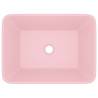 Luxury Matt Pink Ceramic Wash Basin - Stylish & Timeless Design