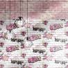 Noordwand Wallpaper Urban Friends & Coffee Bricks Pink and White Colour pink Quantity in Package 1 