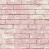 Noordwand Wallpaper Urban Friends & Coffee Bricks Pink & White