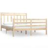 Solid Wood King Size Bed Frame 150x200 cm | HipoMarket