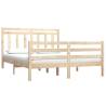 Solid Wood King Size Bed Frame 150x200 cm | HipoMarket