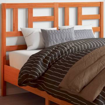 Headboard Wax Brown 150 cm - Solid Pine Wood - Hipomarket