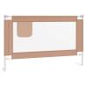 Toddler Safety Bed Rail Taupe | 120x25 cm Fabric - Hipomarket