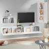 4 Piece White TV Cabinet Set | Stylish & Practical Storage