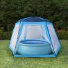 Pool Tent Fabric 660x580x250 cm Blue Colour blue Size 660 x 580 x 250 cm Quantity in Package 1 