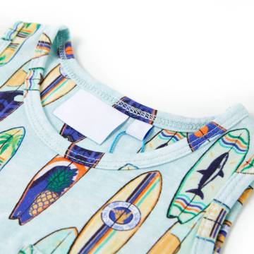 Kids' Tank Top Soft Blue Melange | Stylish & Comfortable Wear