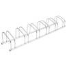 Bike Rack for 6 Bikes Galvanised Steel Colour silver Bicycle Capacity 6 Model trapezoid 