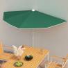 Garden Half Parasol with Pole 180x90 cm - Green Shade Solution