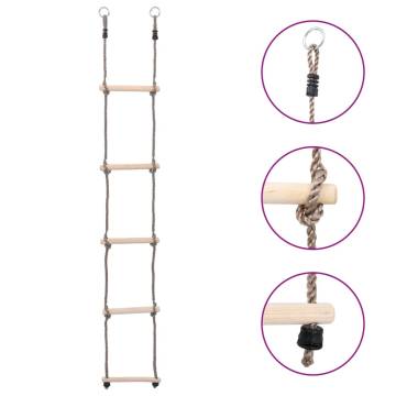 5-Step Ladder 210 cm Solid Pinewood for Kids - Safe & Fun