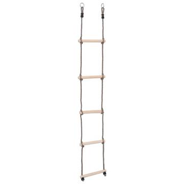 5-Step Ladder 210 cm Solid Pinewood for Kids - Safe & Fun