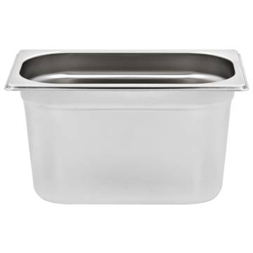 Gastronorm Containers 4 pcs GN 1/4 150 mm Stainless Steel