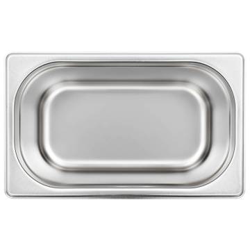 Gastronorm Containers 4 pcs GN 1/4 150 mm Stainless Steel