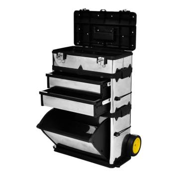 3-Part Rolling Tool Box - Versatile Storage Solution